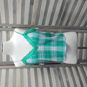 Women's Lace Trim Woven Tank| Colsie | Medium